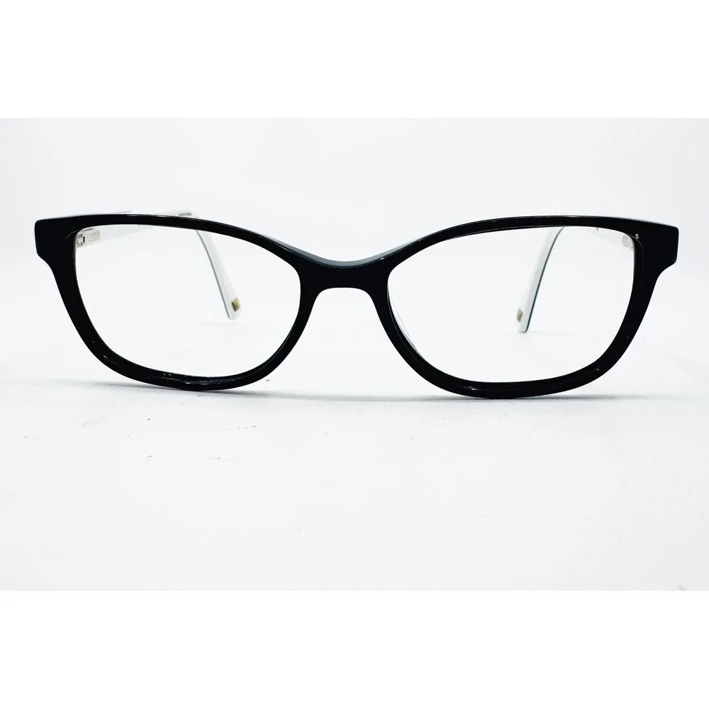 B.M.E.C. Julliard Eyeglasses Black White Geometric Temple Frames 52-16-135